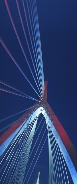Zakim Bridge Special Event Lighting